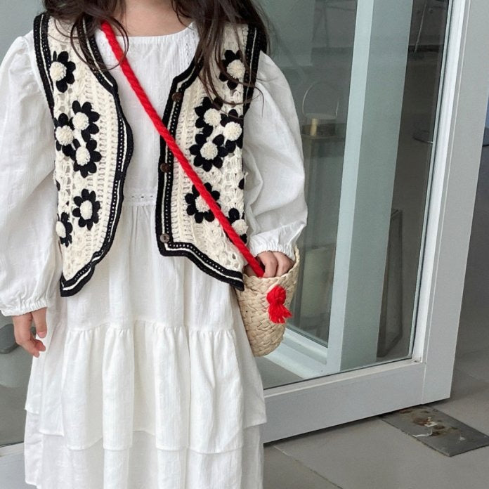 Flower Knit Vest