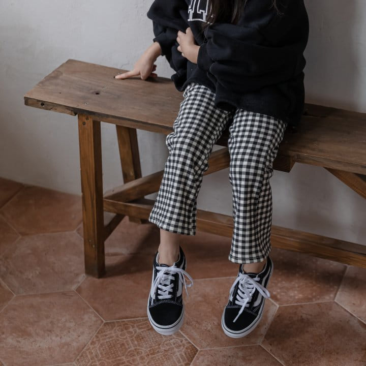 Black Checkered Pants