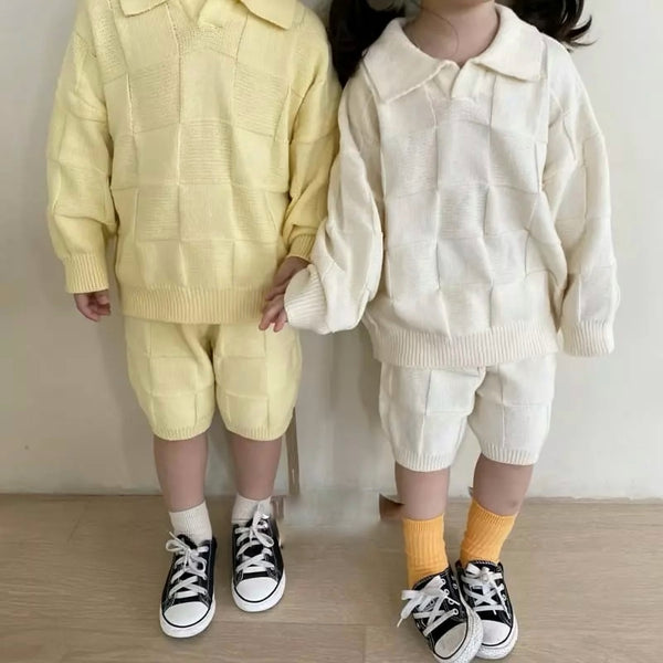 Knit Top and Bottom Set